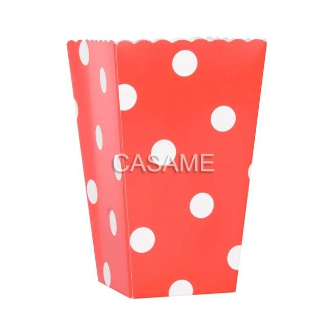 12 Uds. Caja de palomitas de maíz a rayas, caja de regalo rosa con puntos, recuerdo de fiesta, boda, palomitas de maíz, decoración para fiesta de niños, bolsas, suministros para fiestas
