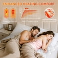 thumbnail image 3 of WISHEAD Queen Heated Mattress Pad, Dual Zone Control Electric Bed Warmer, 9 Heat Settings & Auto Shut-Off, ETL Certified, Deep Pocket, Machine Washable, White, 3 of 8