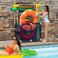 thumbnail image 3 of Pool Bins Pool Storage Mesh Rolling Organizer with Noodle Holder, Large, Blue, PBFT-1533, 3 of 6