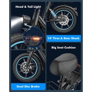 Gyroor Electric Scooter for Adults with Large Pet Basket – Dog-Friendly 550W Motor 19 MPH, 20 Mile Long Range, Foldable Commuter E-Scooter with Comfort Seat for Pets & Groceries