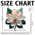 thumbnail image 4 of 89Bloom Magnolia Stained Glass Hologram Ornament, Stained Glass Suncatcher Ornaments Home Decor, Flower Holographic Ornaments, 4 of 7