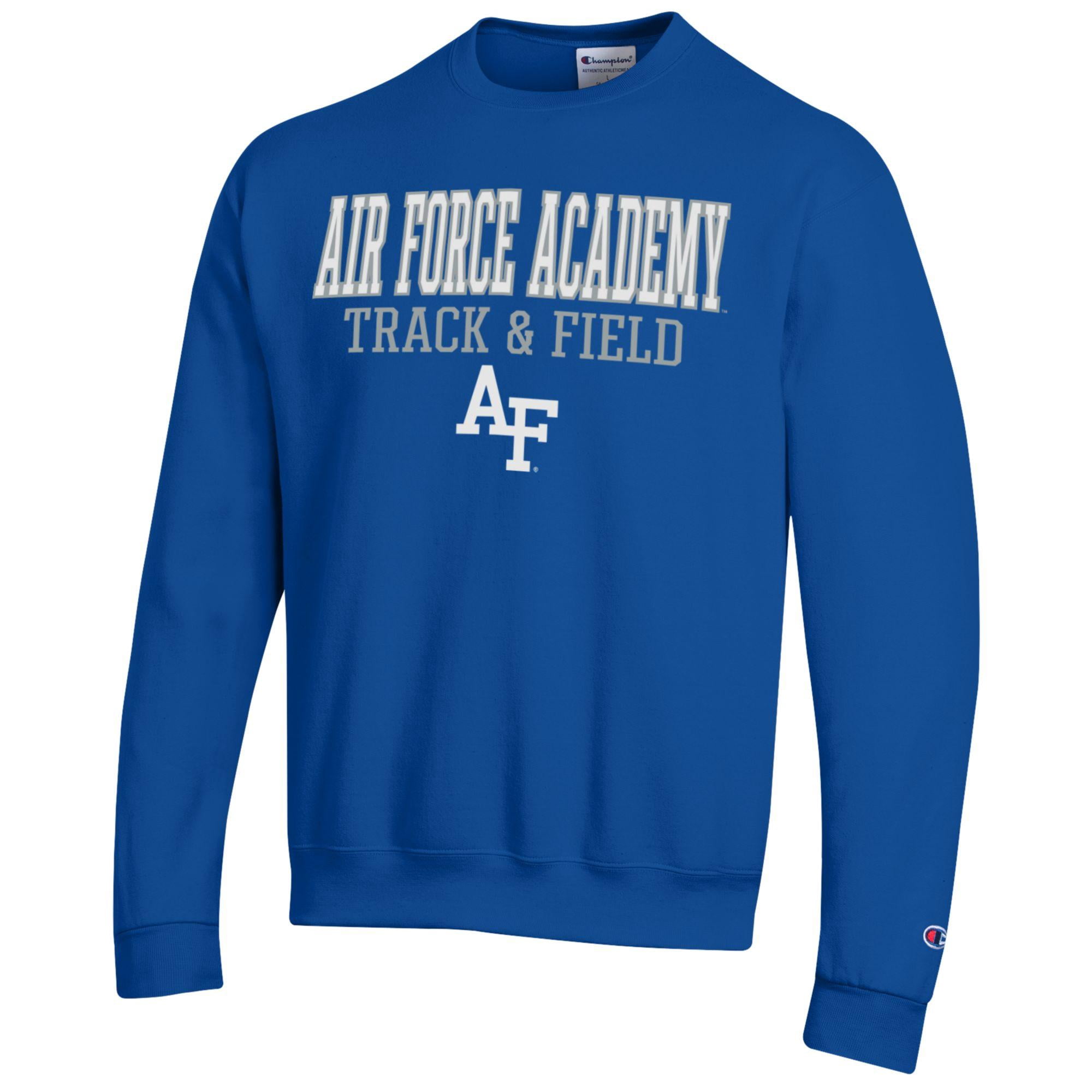 Men's Champion  Royal Air Force Falcons Track & Field Stack Powerblend Pullover Sweatshirt