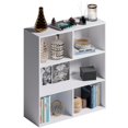 thumbnail image 1 of MUBSON Librero Minimalista Con 3 Repisas y 5 Espacios - Estante Organizador Para Libros o Decoraci&oacute;n de 80x87 cm - Peque&ntilde;o Laiber Para Sala o Recamara - Para Ni&ntilde;os - B, 1 of 7