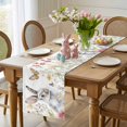 thumbnail image 4 of Easter Rabbit Table Runner 70 Inches Long for Kitchen Dining, Butterfly Cute Watercolor Spring Summer Dresser Scarf Farmhouse, Dining Table Decorations for Wedding/Parties, 13 x 70 In, 4 of 8