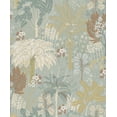 thumbnail image 3 of Aqua Tropical Trees Metallic Wallpaper R8370, 3 of 5