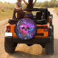thumbnail image 3 of KAKALAD Galaxy Skull Dream Catcher Skull 02 Spare Tire Cover Universal Vehicle Accessories Buckle Car Tools 17”in, 3 of 6