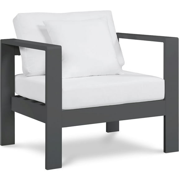 Meridian Furniture Nizuc White Outdoor Patio Arm Chair