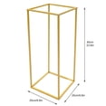 thumbnail image 2 of Miumaeov 2Pcs Gold Metal Geometric Plant Stands Home Party Decor Wedding Floral Holders, 2 of 15