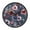 Red and Purple Floral Pattern, variant on Voice Activated Clock with Glow Light 12 Inch Large Silent Wall Clock Battery Operated for Home Decor Purple Leaves
