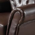 thumbnail image 2 of Templeton Oversized Tufted Hazelnut Brown Leather Club Chair, 2 of 4