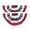 2PCs, variant on Fan Shape Bunting Flag 36x18 Inches for Independence Day - Red White Blue Polyester Outdoor Decoration - Screen Printed Patriotic Scalloped Flag for Yard Fence Porch