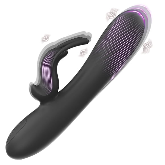 XBONP Wireless Remote Control Vibrator Female Double Penetration G Spot Stimulator Couples Sex Toys Black