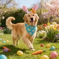 thumbnail image 5 of FeiFu Easter Pet Scarf with Headband Set Cute Holiday Themed Pet Collar Headwear for Small Medium Dogs Rabbits Pet Party Decor Accessory, 5 of 6