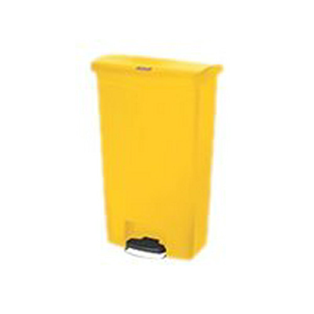 Rubbermaid Slim Jim StepOn Trash can flip lid 18 gal foot