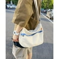 thumbnail image 4 of Messenger Bag for Men Women Large Capacity Crossbody Bag Canvas Tote Bag Shoulder Bag Satchel Hobo for School Work, 4 of 7