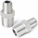 thumbnail image 1 of Conector de boquilla hexagonal, acero inoxidable 304 para tuberías domésticas, accesorio reductor de tuberías con rosca NPT macho que garantiza conexiones confiables, 1 of 5