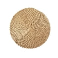 thumbnail image 2 of Travelwant Woven Placemats for Dining Table - Natural Wicker Placemats, Adorable Thick Rustic Round Kitchen Placemats- All Natural Wicker Tablemats Hand-Braided, 2 of 6