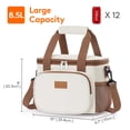 thumbnail image 3 of Lonchera Lifewit, tamaño grande, aislante, 8,5 L, color crema, 3 of 6