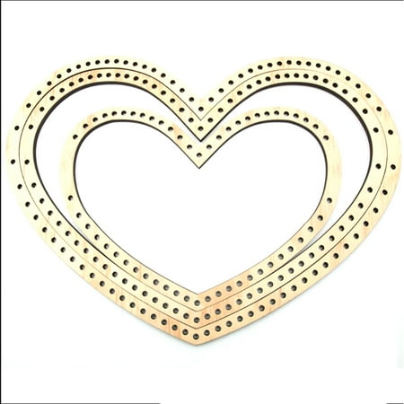 

3Pcs/Set Wooden Heart Shape Knitting Loom DIY Craft Weaving Tool