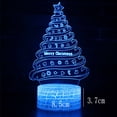 thumbnail image 2 of Lámpara de mesa 3D de la serie del árbol de Navidad, luz de noche teledirigida del tacto colorido del regalo creativo del LED, 2 of 5