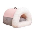 thumbnail image 4 of Cama para gatos Yuyangstore Nido semicerrado Rosa Grande, 4 of 8