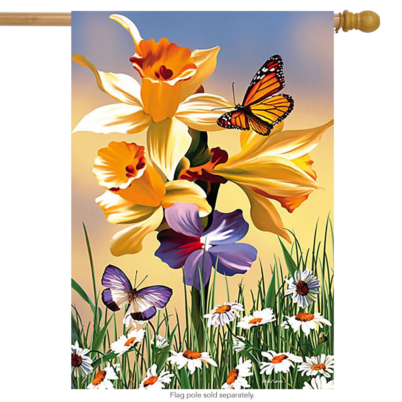 Garden of Daffodil Delight Spring House Flag - Walmart.com - Walmart.com