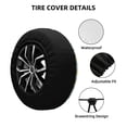 thumbnail image 2 of KLL Duck Cartoon Pattern 14-17 inch Spare Tire Cover Universal Wheel Protector for Truck SUV Trailer Camping Rv Tire Covers-17 inch, 2 of 6
