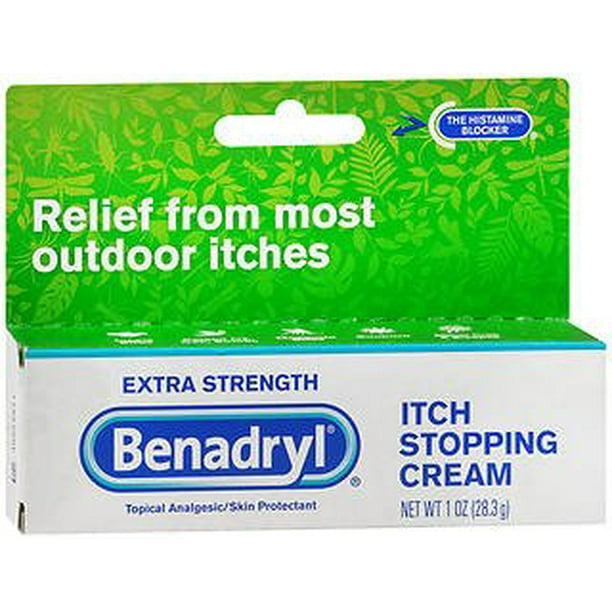 Benadryl Topical Itch Stopping Cream, Extra Strength, 1 oz