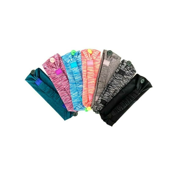 Ladies Men Elastic Wide Headband Sports Yoga Gym Running Hair Band Women's(Purple)