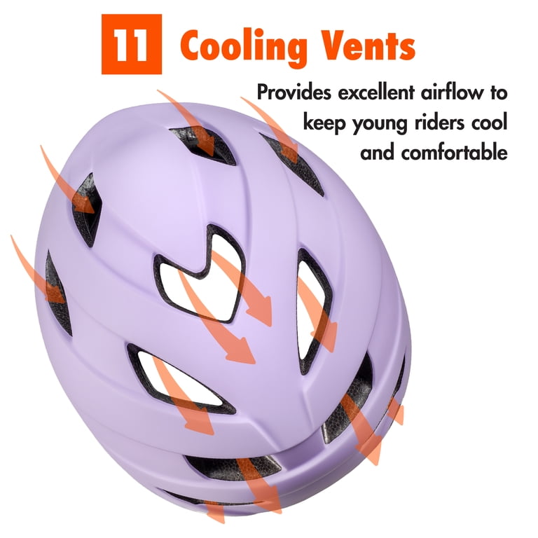 Ozark Trail Adjustable XS Toddler Bike Helmet, Ages 3+, Purple