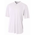 thumbnail image 1 of A4 Youth Tek Henley à 2 Boutons (Blanc) (M), 1 of 1