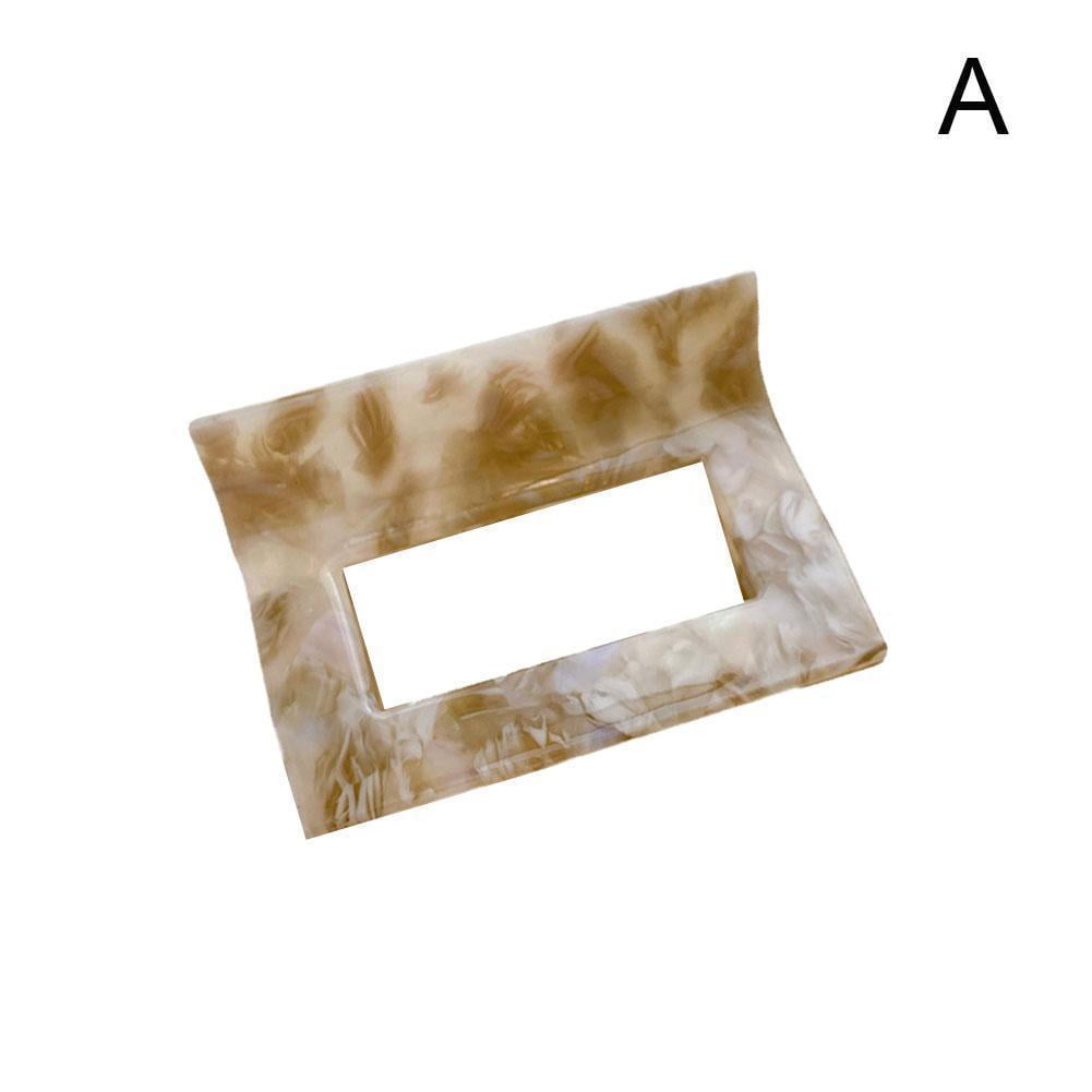 Large Geometric Leopard Marbling Hair Claw Clips Acetate Hairpin Barrette Clamp^
