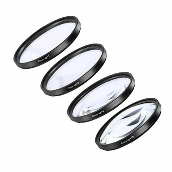 Kit de Filtres Rapprochés +1 +2 +4 72mm +1 +2 +10 pour Appareils Photo Numériques 52mm
