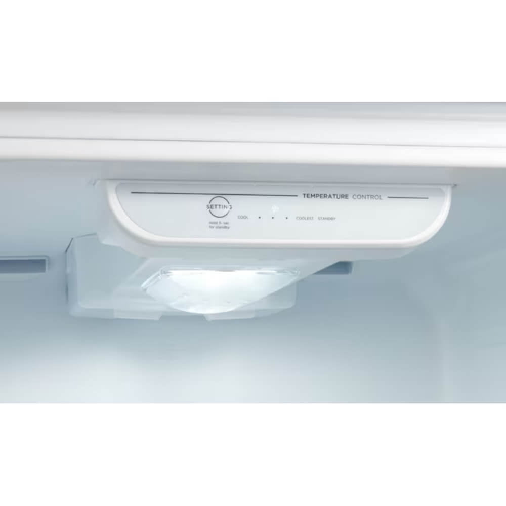 MIDEA 18 CF Top Mount Refrigerator, Glass Shelves, Ice Maker Ready, ESTAR