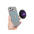 thumbnail image 1 of wonima11 Adjustable Magnetic Phone Grip Compatible with MagSafe, Adapter Ring for Magnetic Included, Phone Holder, Wireless Charging Compatible - Purple Flowers, Black, 1 of 1