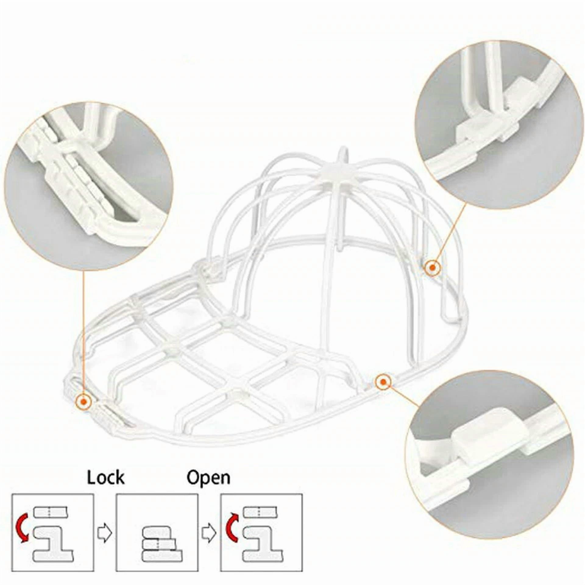 CIRCLE- 3 Pack Hat Washer Baseball Cap Cleaner Machine Washing Cage Holder Frame Net New