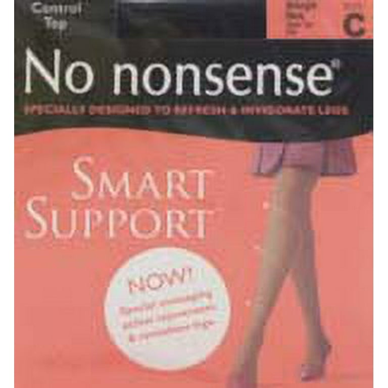 No nonsense Women s Smart Support Control Top Pantyhose 1 Pair Pack Beige  Mist C