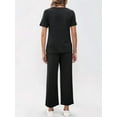 thumbnail image 4 of Conjunto Deportivo de Dos Piezas para Mujer, Informal, de Corta y Pantalón . Negro XL, 4 of 5