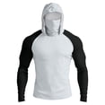thumbnail image 2 of Dresfit Fishing Shirts for Men Upf 50+ Long Sleeve Sun Shirt Summer 2026 Hooded Outdoor Pullover Cooling Big and Tall Workout Hoodies with Face Mask White S, 2 of 9