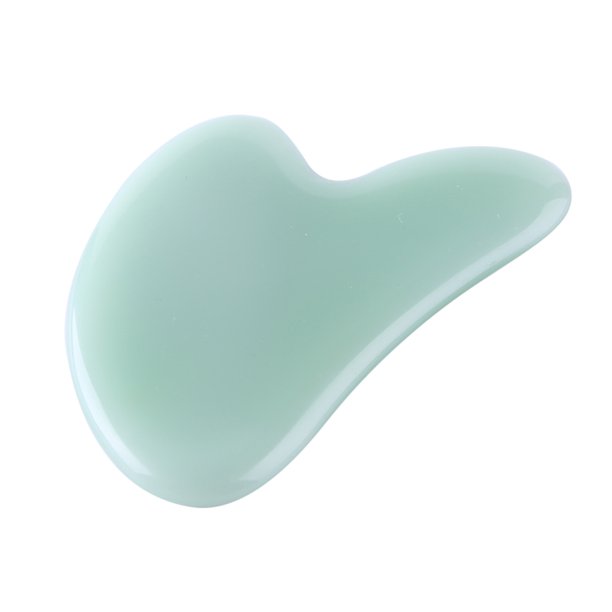 Piedra de jade natural Guasha Junta SPA Terapia Herramienta de masaje Masajeador de raspado corporal