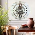 thumbnail image 5 of THE GEARS CLOCK Wall Clock with Real Moving Gears EN-LI_ 24 in Round Desert-Beige, 5 of 12