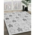 thumbnail image 2 of Ahgly Company Indoor Square Patterned Platinum Gray Area Rugs, 4' Square, 2 of 6