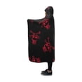 thumbnail image 2 of ASHLEIGH Hooded Blankets Skull Throw Wearable Anti-pilling Polar Fleece Blanket Wrap 50x60 inch, 2 of 3