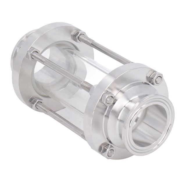 In Line Sight Glass 304 Stainless Steel Straight Sight Glass Flowing Sanitary Straight Sight Glass with Clamp End