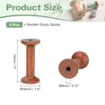 thumbnail image 2 of Wooden Empty Spools, Unfinished Wood Thread Spools for Embroidery and Sewing Machines Crafts Wire Weaving Bobbins Brown 3"x1.4", 2 of 6