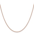 thumbnail image 2 of Primal Gold 14 Karat Rose Gold 1.25mm Solid Spiga Chain Necklace, 2 of 4