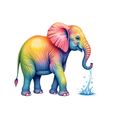 thumbnail image 4 of cartoon Elephant theme Stickers, Waterproof Elephant theme Sticker for Water Bottle Laptop Phone Cases Planner Skateboard Luggage Helmet Party Favor Decor, Ideal for Adults Teens Teacher Rewards, 4 of 8