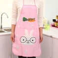 thumbnail image 3 of Walbest Cute Cartoon Apron, Waterproof Stain Resistant Cooking Kitchen Bib Apron for Women, 3 of 6
