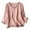 Pink, variant on Three-Quarter Sleeve Embroidered Cotton and Linen Literary Retro Design Thin Blouse Loose Top