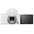 thumbnail image 2 of Sony ZV-1 Compact 4K HD Digital Camera, White Bundle with 64GB SD Card, Shoulder Bag, Extra Battery and Accessories, 2 of 9